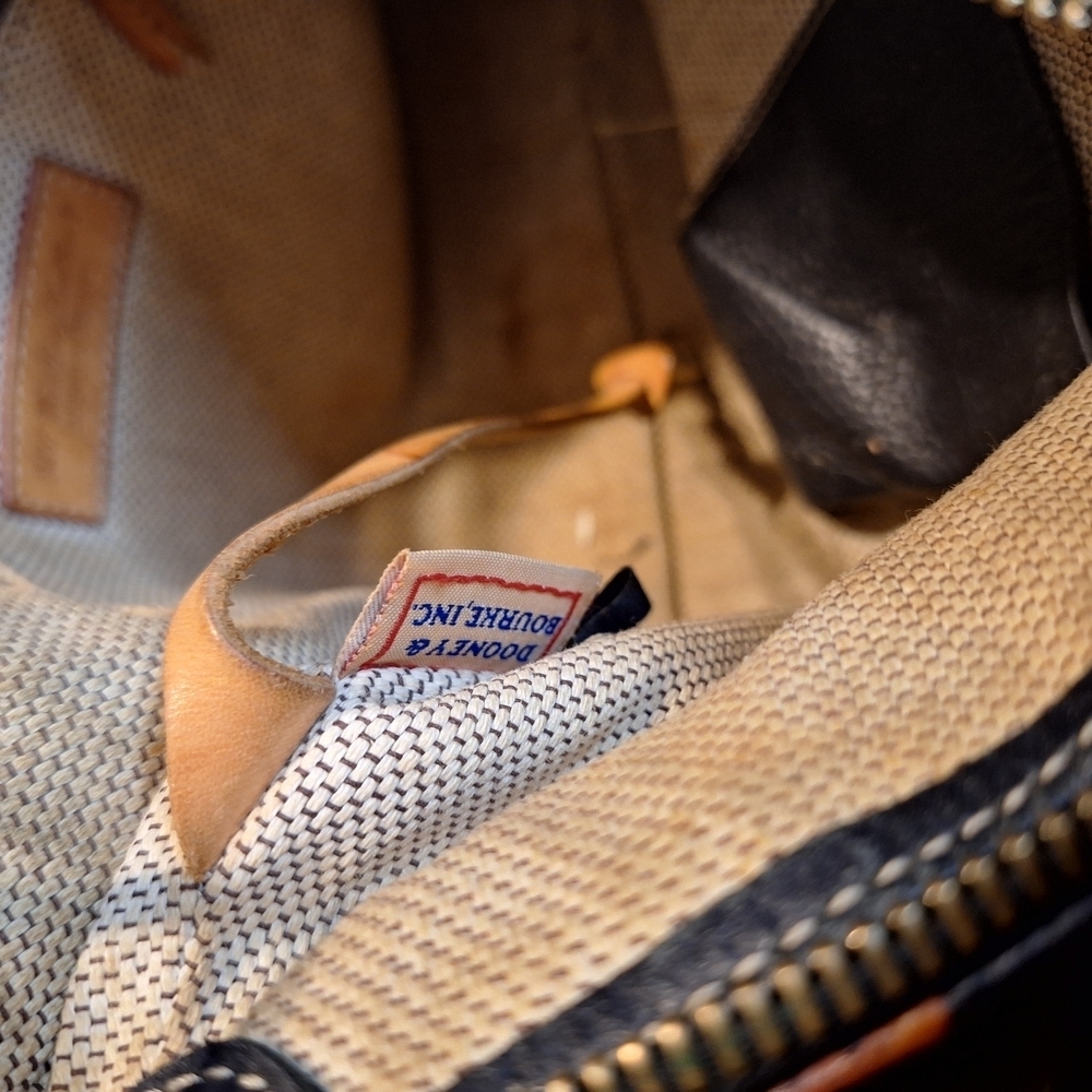 Dooney & Bourke Black  Leather Trim Shoulder Bag - Picture 6 of 13